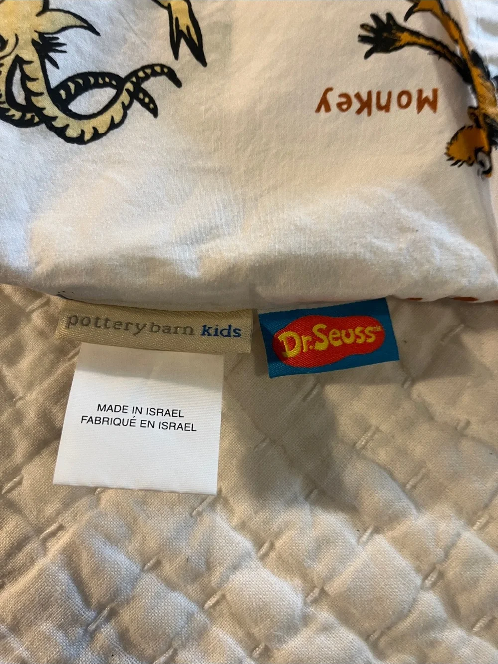 Pottery Barn Kids New without Tags Toddler Dr Seuss Pillow Case Organic Cotton